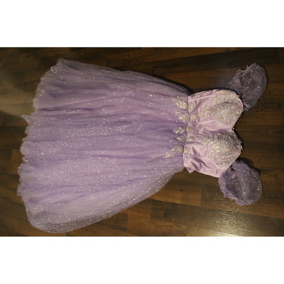 Sparkly Tulle Dress Corset Bodice Formal Party Prom Gown Size‎ 12 - Picture 5 of 16